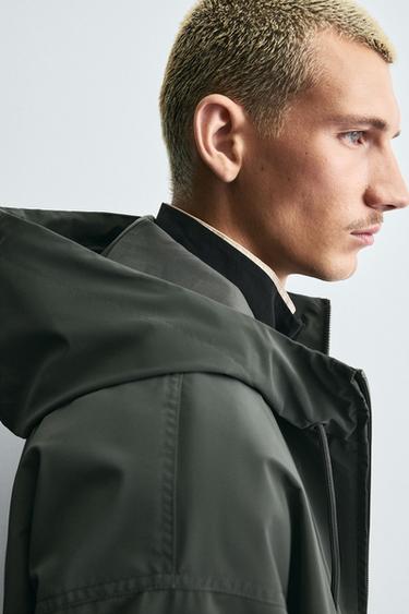TECHNICAL HOODED JACKET - Blue / Grey by Zara - Image 6
