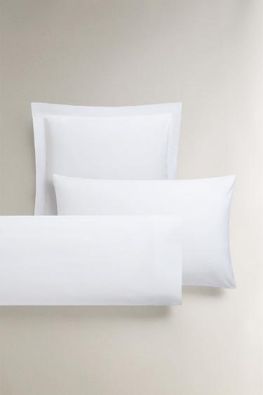 PERCALE PILLOWCASE (200 THREAD COUNT) - White by Zara