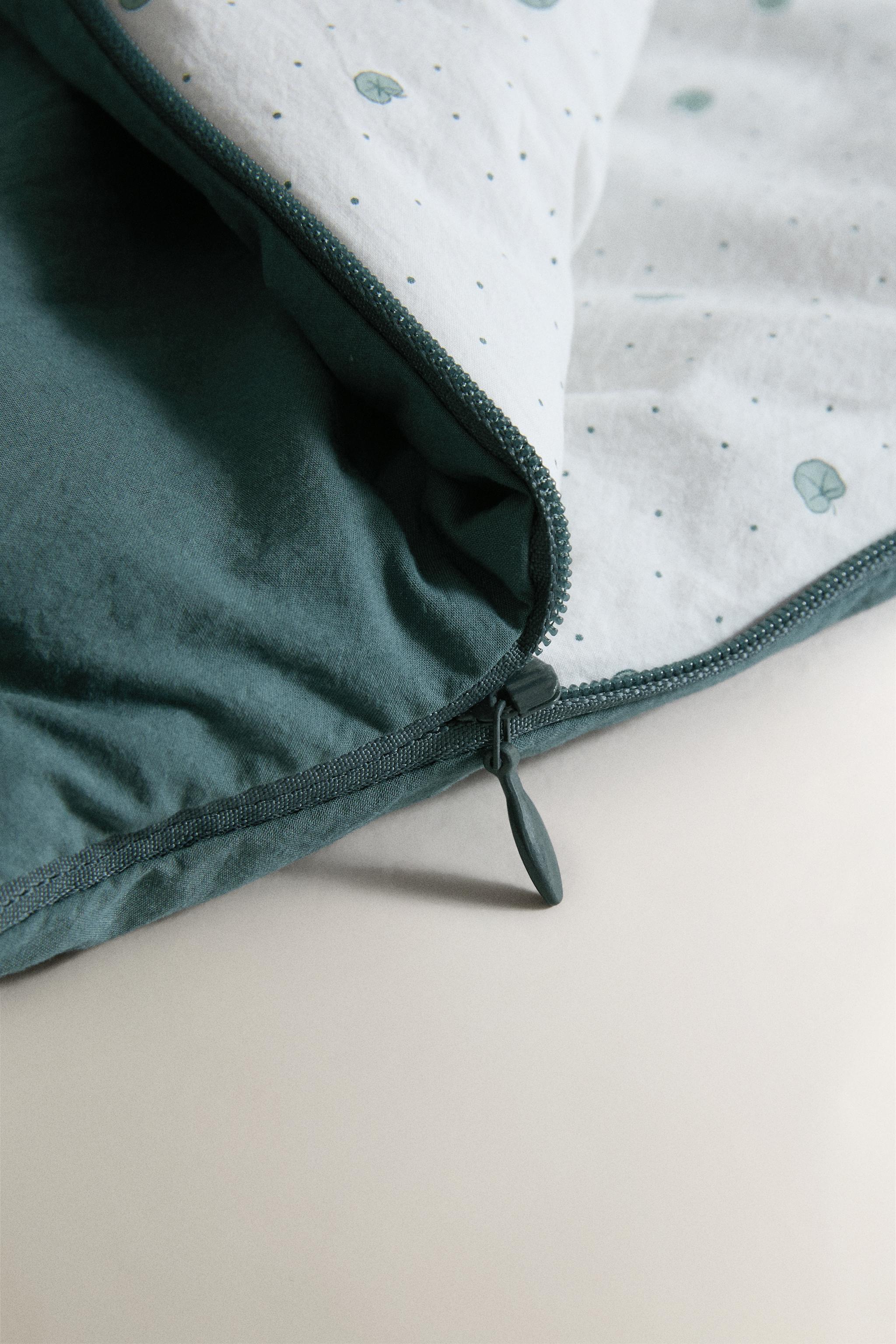 Zara COTTON LEAF CARRYCOT BABY WRAP — фото 4