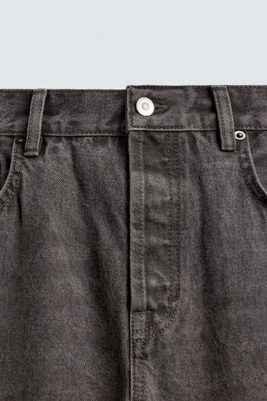 WASHED STRAIGHT FIT JEANS - Brown by Zara - Image 8