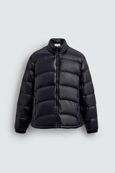 100% FEATHER WATER-REPELLENT DOWN JACKET - Dark navy by Zara - Image 0