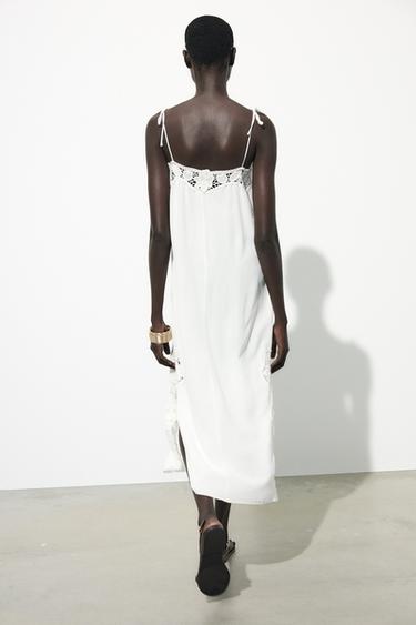 ROBE LONGUE CROCHET - Blanc de Zara - Image 7
