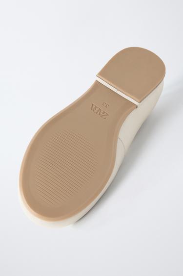 LEATHER SHOES - White by Zara - Image 6