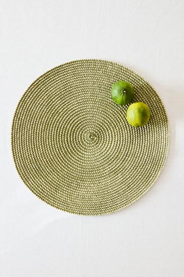 PAPER PLACEMAT (PACK OF 2) - Green by Zara