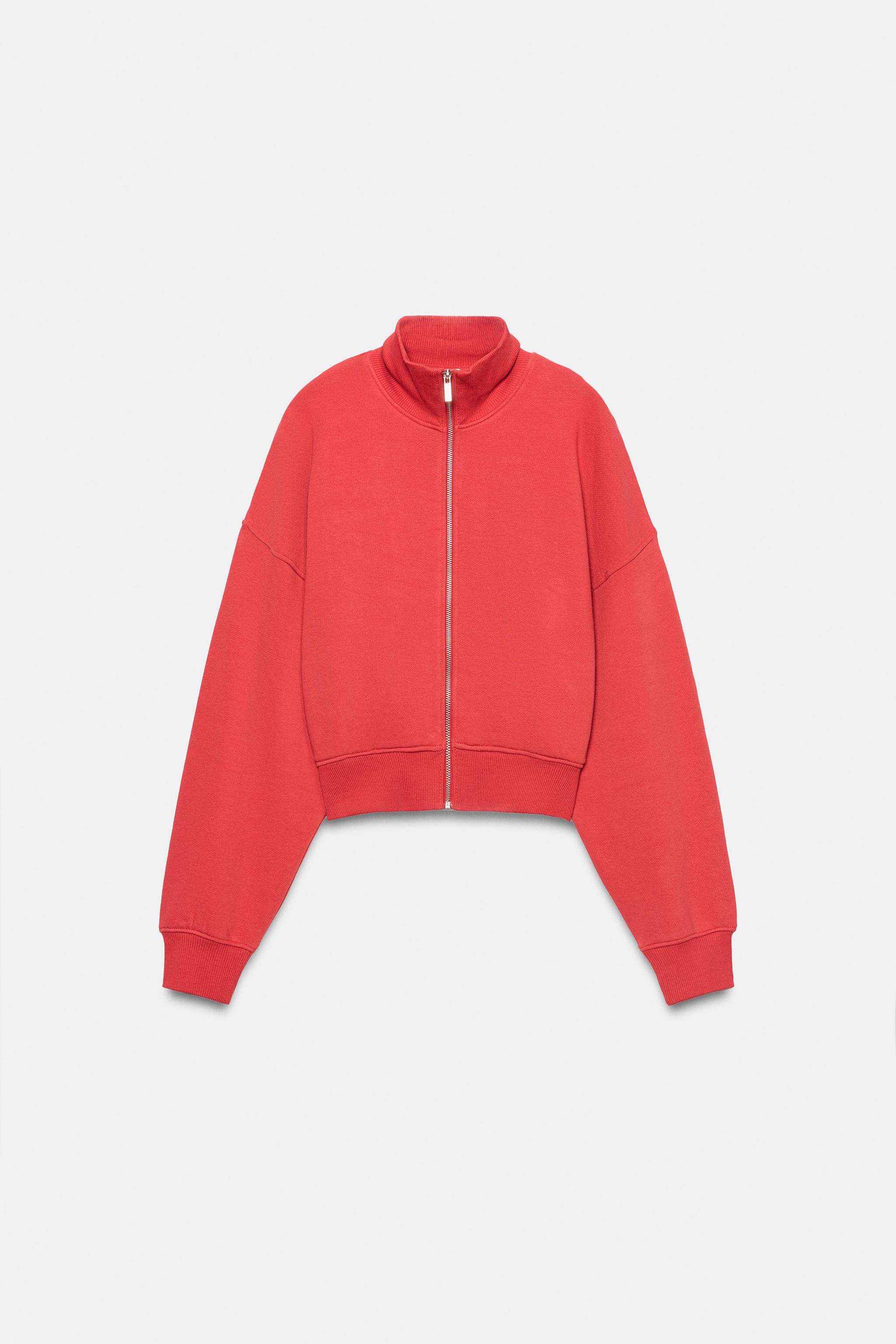 Zara FERMUARLI SWEATSHIRT görsel 6