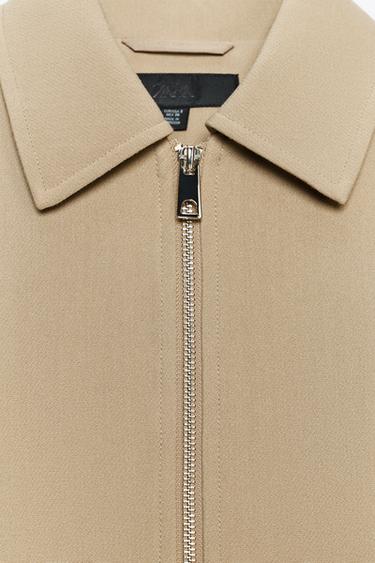 VESTE BOMBER EFFET BALLON - Marron clair de Zara - Image 7