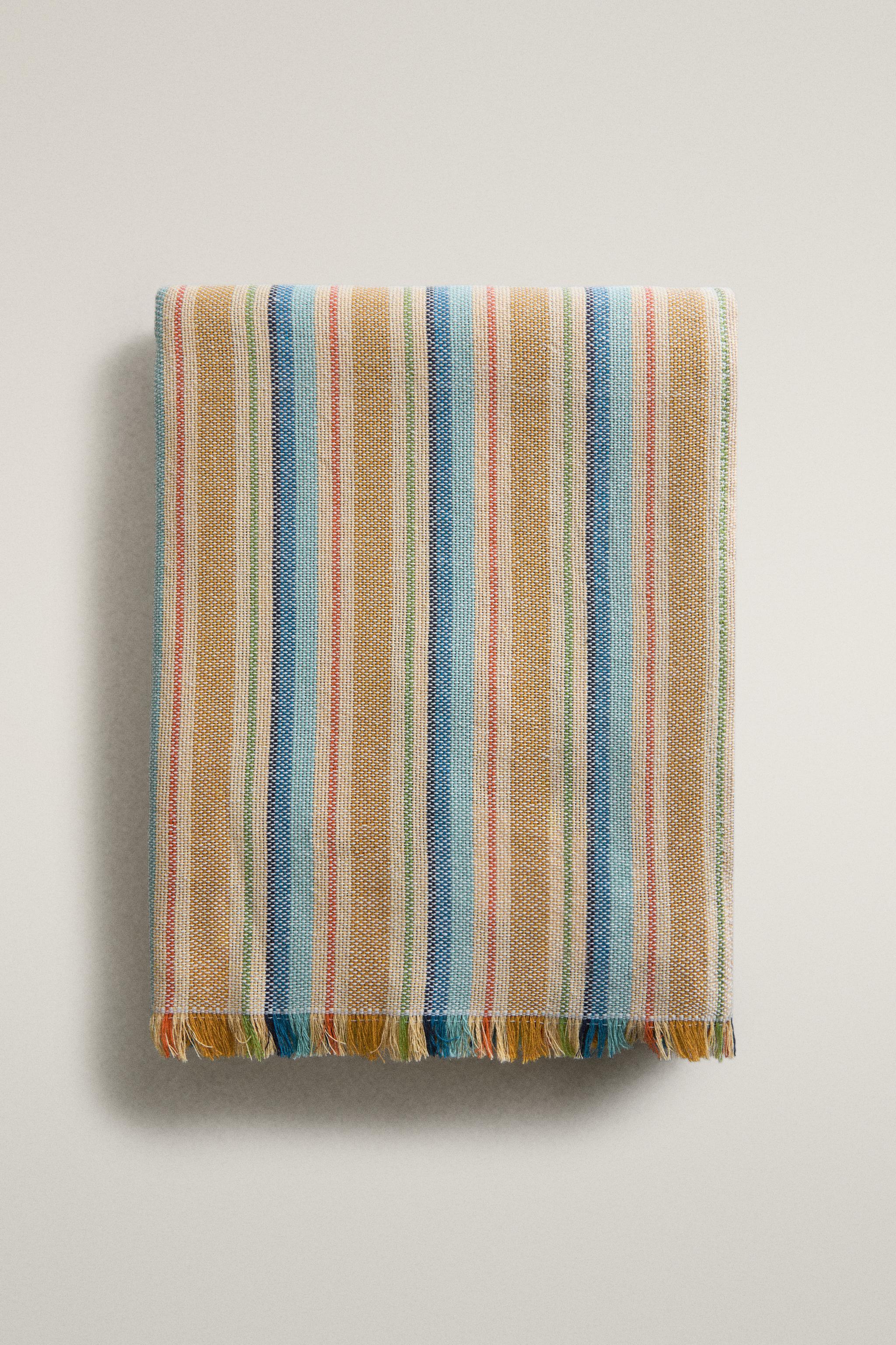 YARN-DYED STRIPE TABLECLOTH
