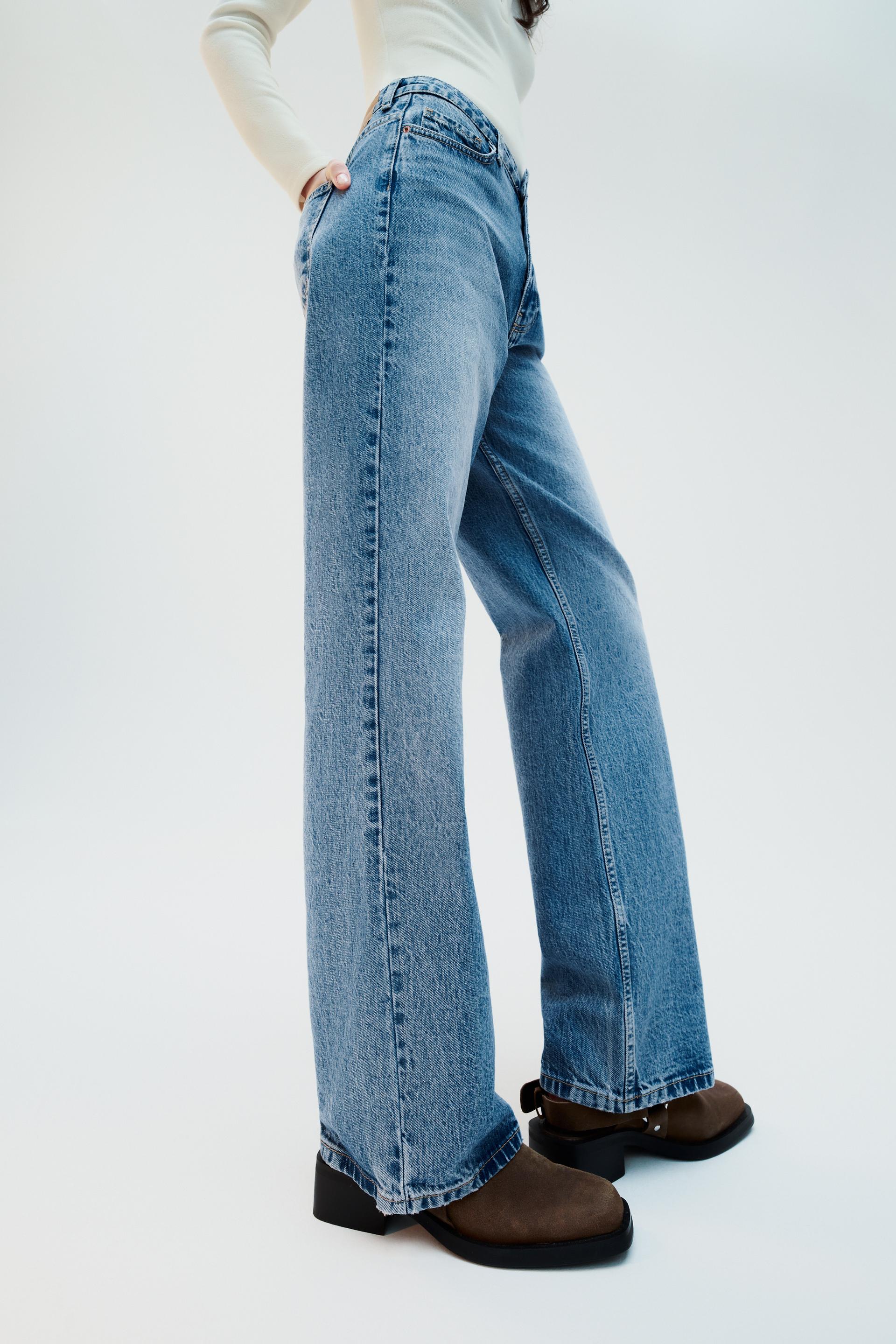  Zara TRF - Jeans de cigarrillos para mujer, diseño de flor de  cerezo, color índigo claro, talla 2, Azul : Ropa, Zapatos y Joyería