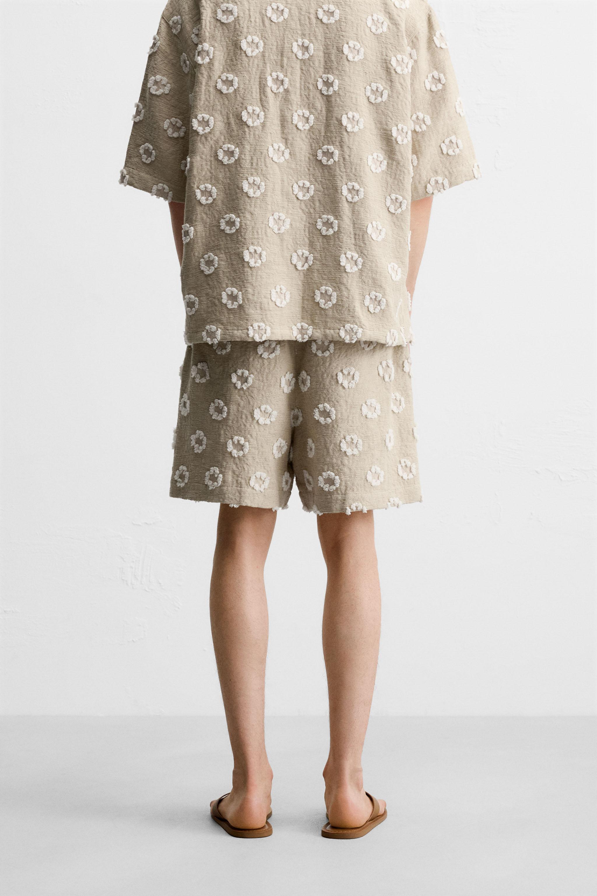 BERMUDA JACQUARD EN RELIEF