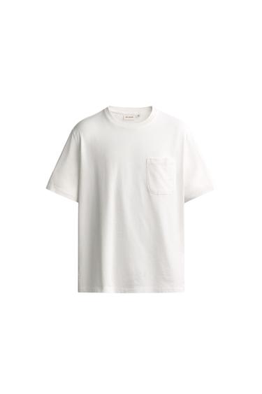 LIGHTWEIGHT RELAXED FIT T-SHIRT - White by Zara