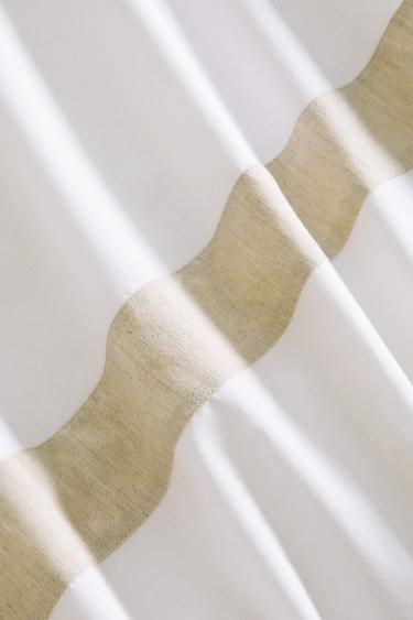 HOUSSE DE COUETTE COTON LISERÉ - Blanc de Zara - Image 4