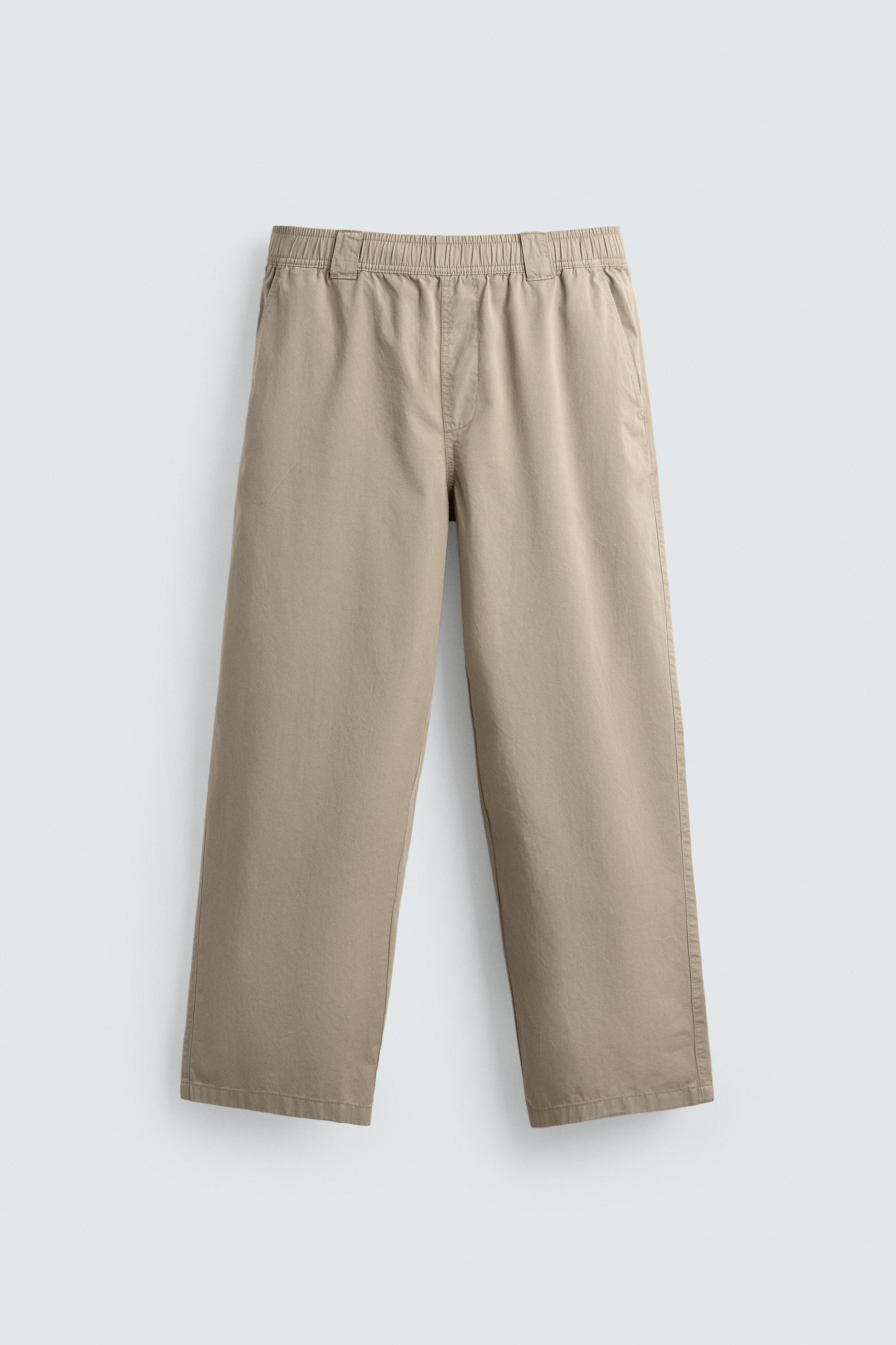 RELAXED FIT COTTON PANTS