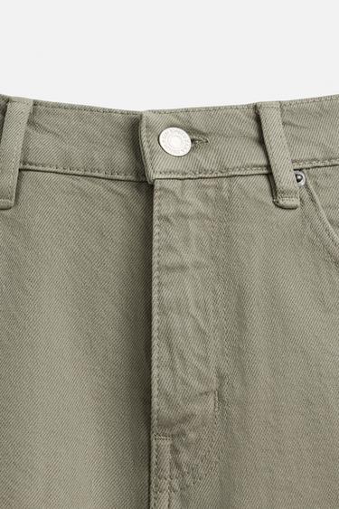 BERMUDA EN DENIM REGULAR FIT - Kaki de Zara - Image 7