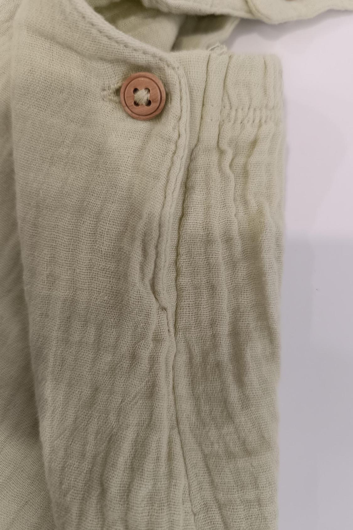 CREPE SHORT DUNGAREES - Image 3