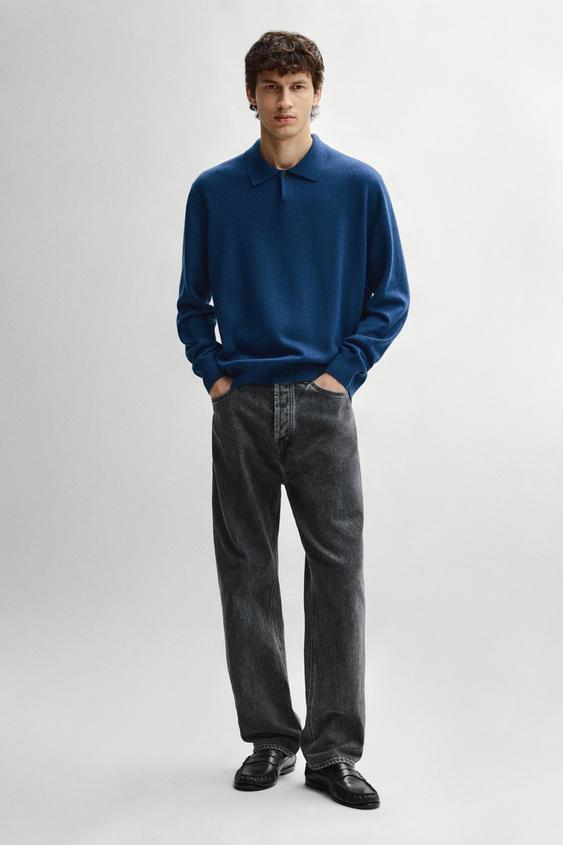 Zara Wool-blend knit polo sweater - 447 - Image 0