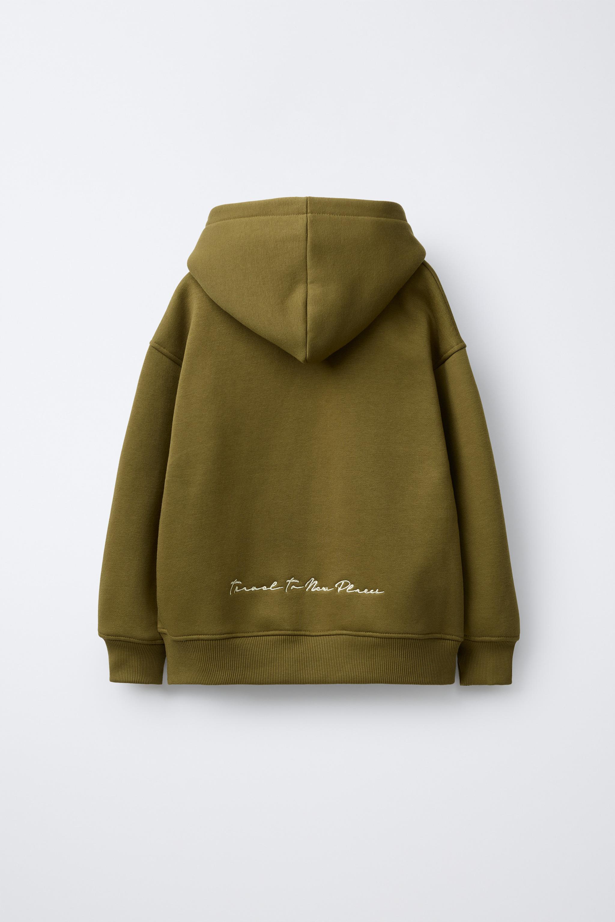 EMBROIDERED TEXT HOODIE