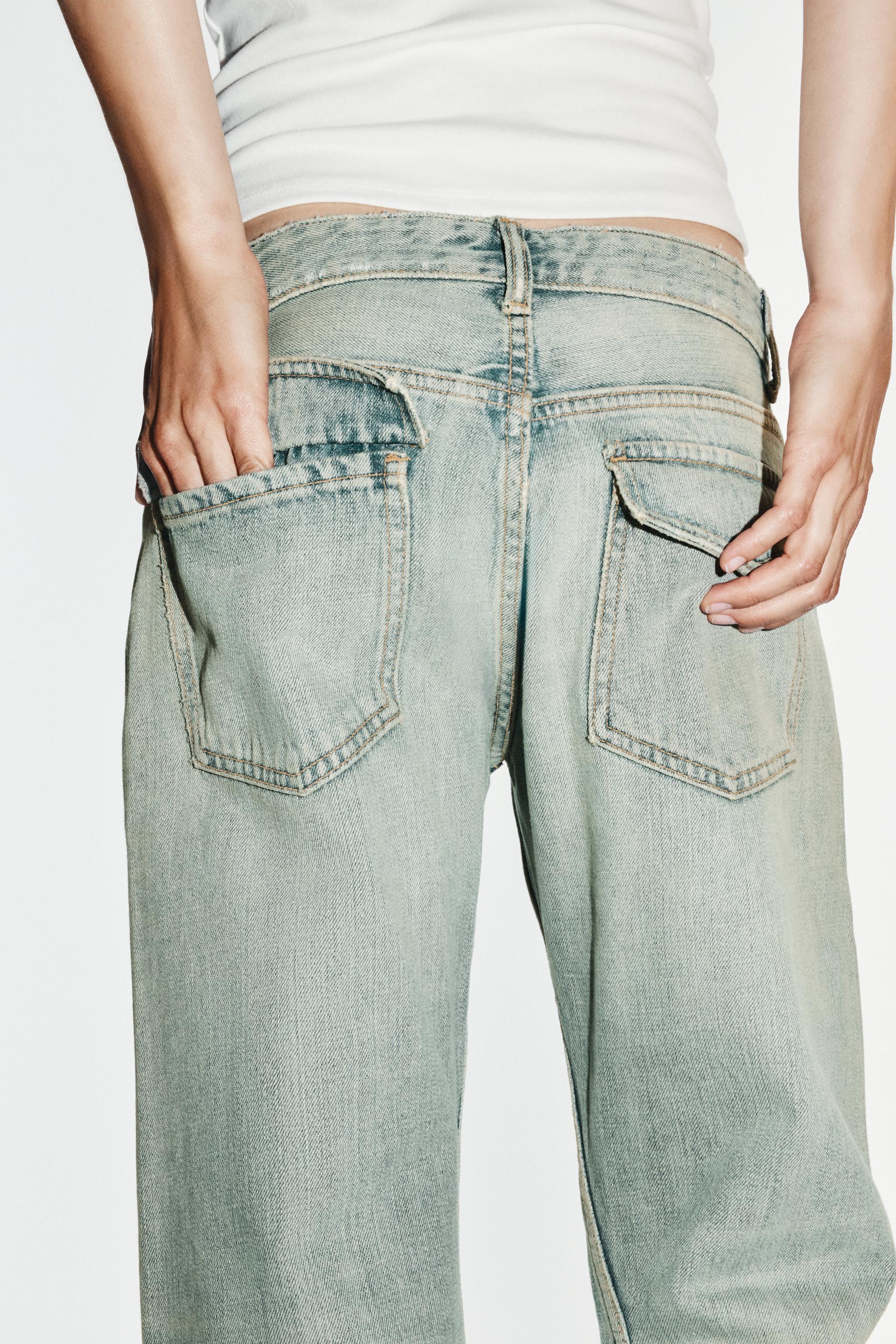TRF CROPPED DISTRESSED JEANS