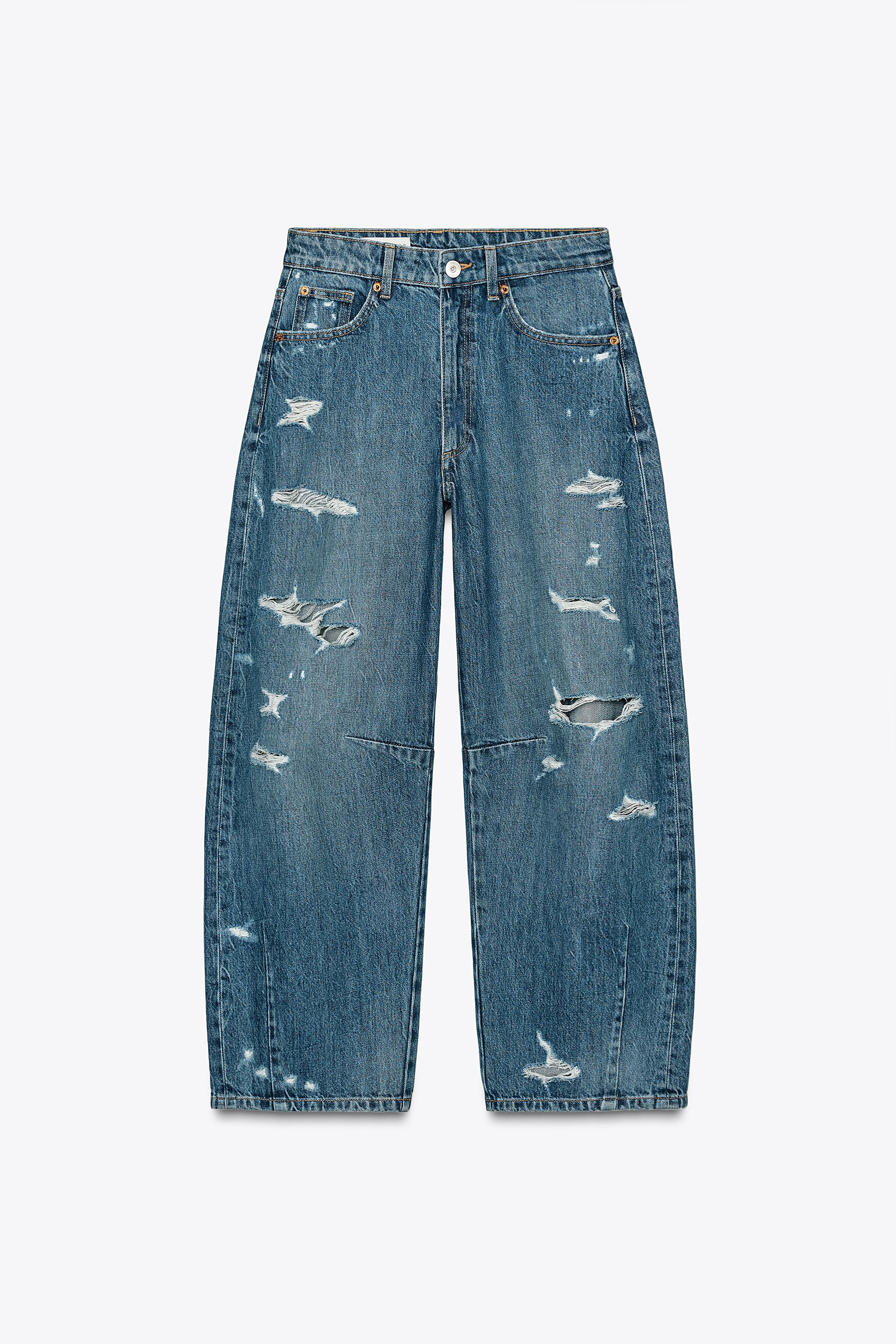 Balloon Jeans Pantalon Baggy Zara Mujer Pantalones Vaqueros Mujer