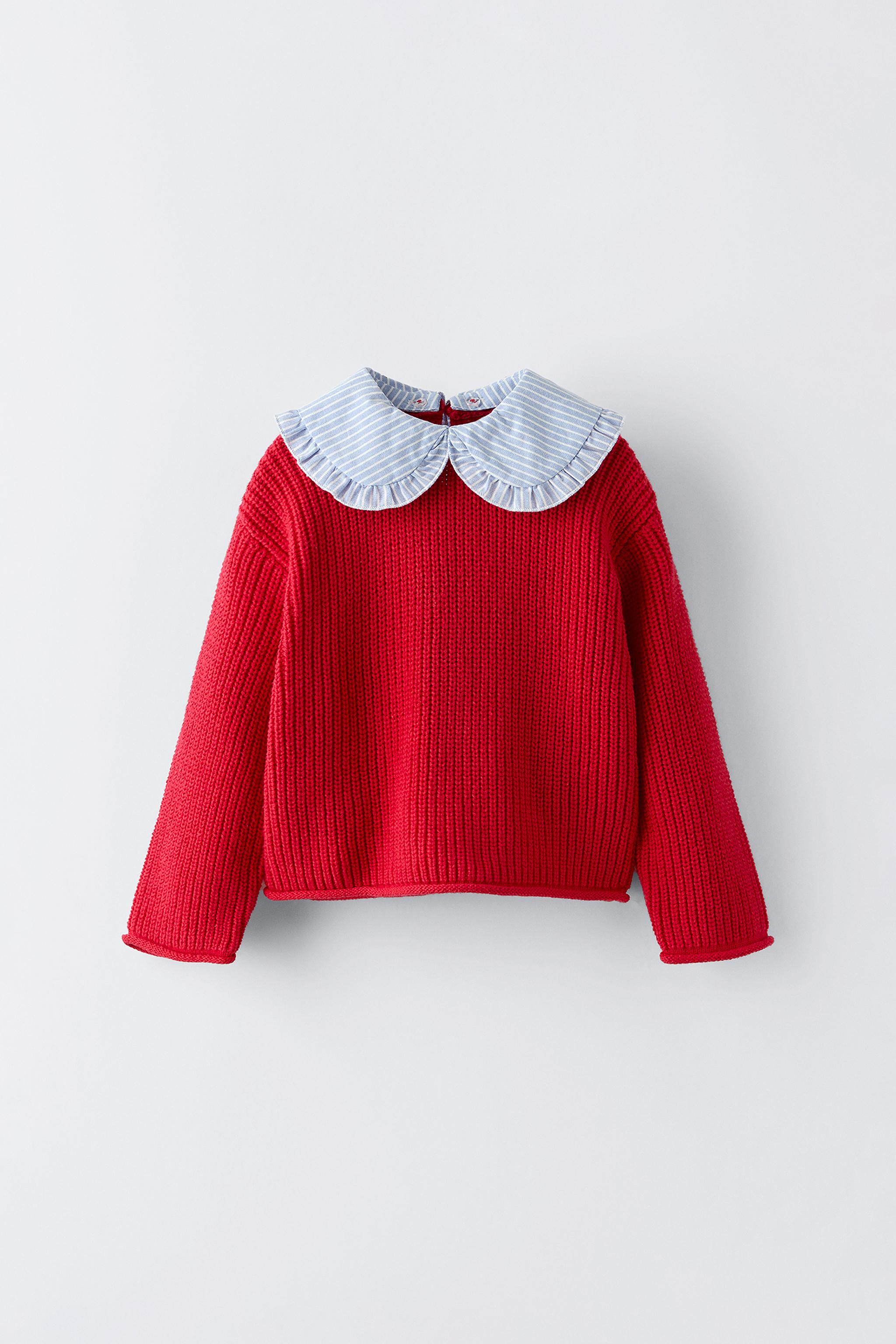 Pull col dentelle zara shops