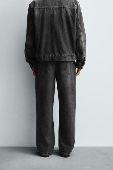 STRAIGHT-LEG JEANS - Charcoal by Zara - Image 2