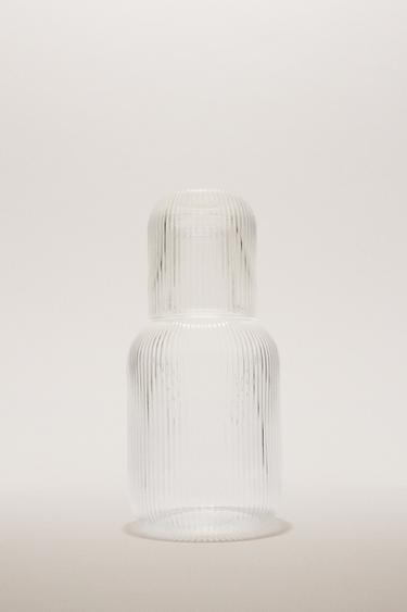 STRIPED BOROSILICATE GLASS NIGHT SET (SET OF 2) - 990 by Zara