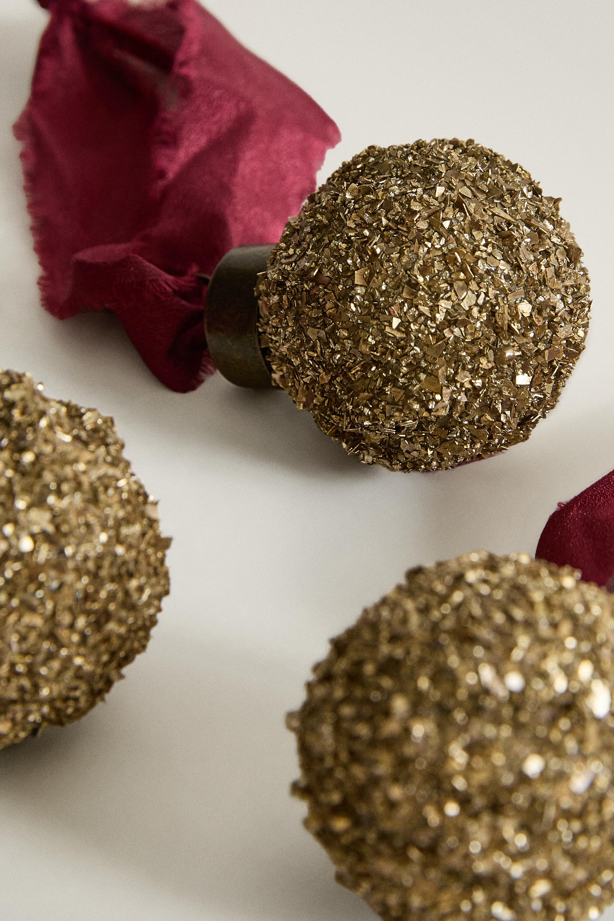 MINI BAUBLE CHRISTMAS TREE DECORATION (PACK OF 3)
