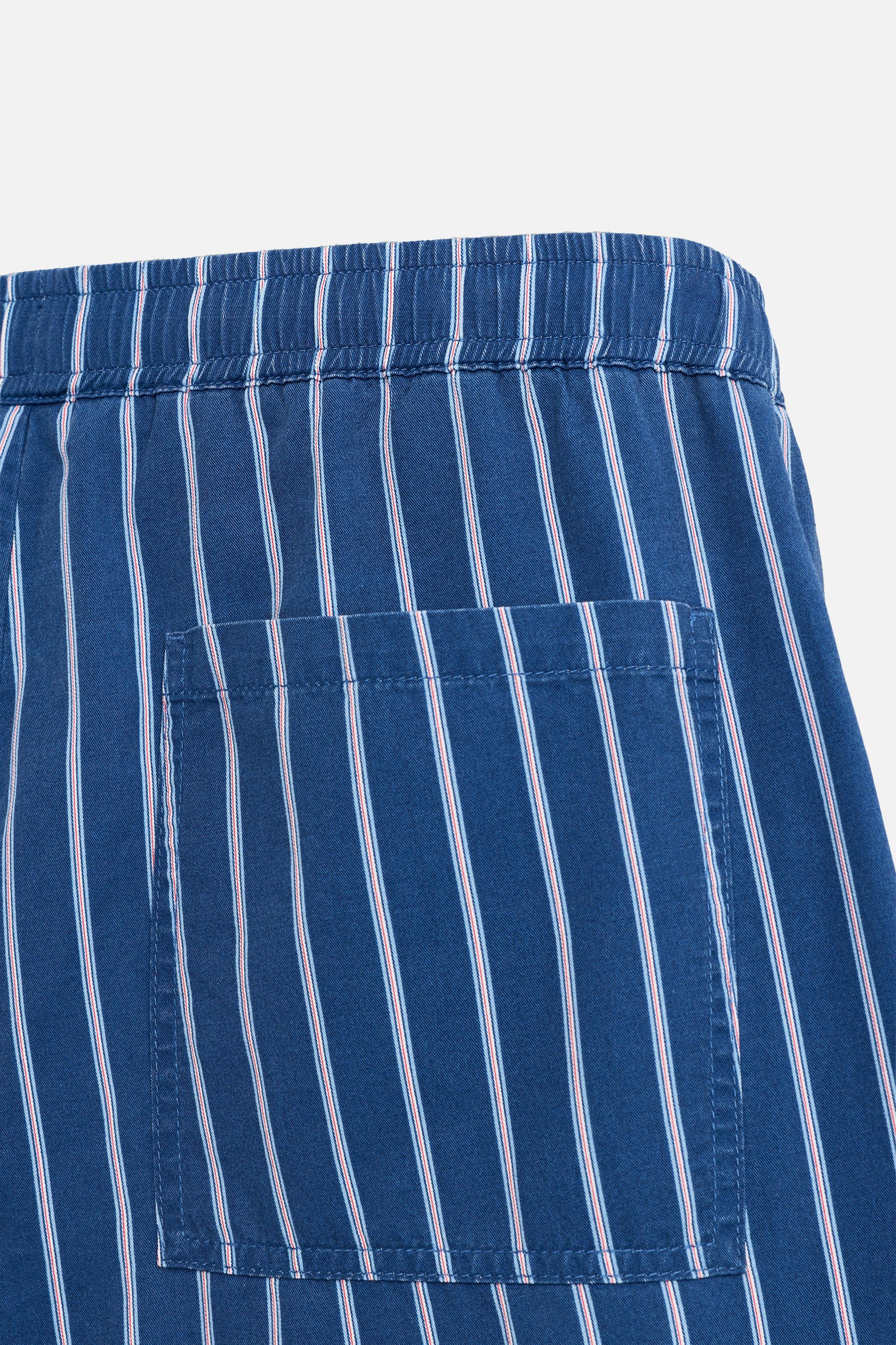 PANTALON COUPE DÉCONTRACTÉE RAYURES