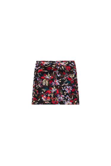 FLORAL PRINT MINI SKIRT