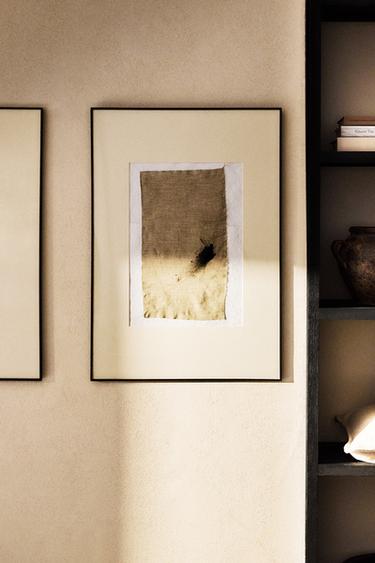 Zara XL PHOTO FRAME WITH METAL BORDER - 黑色