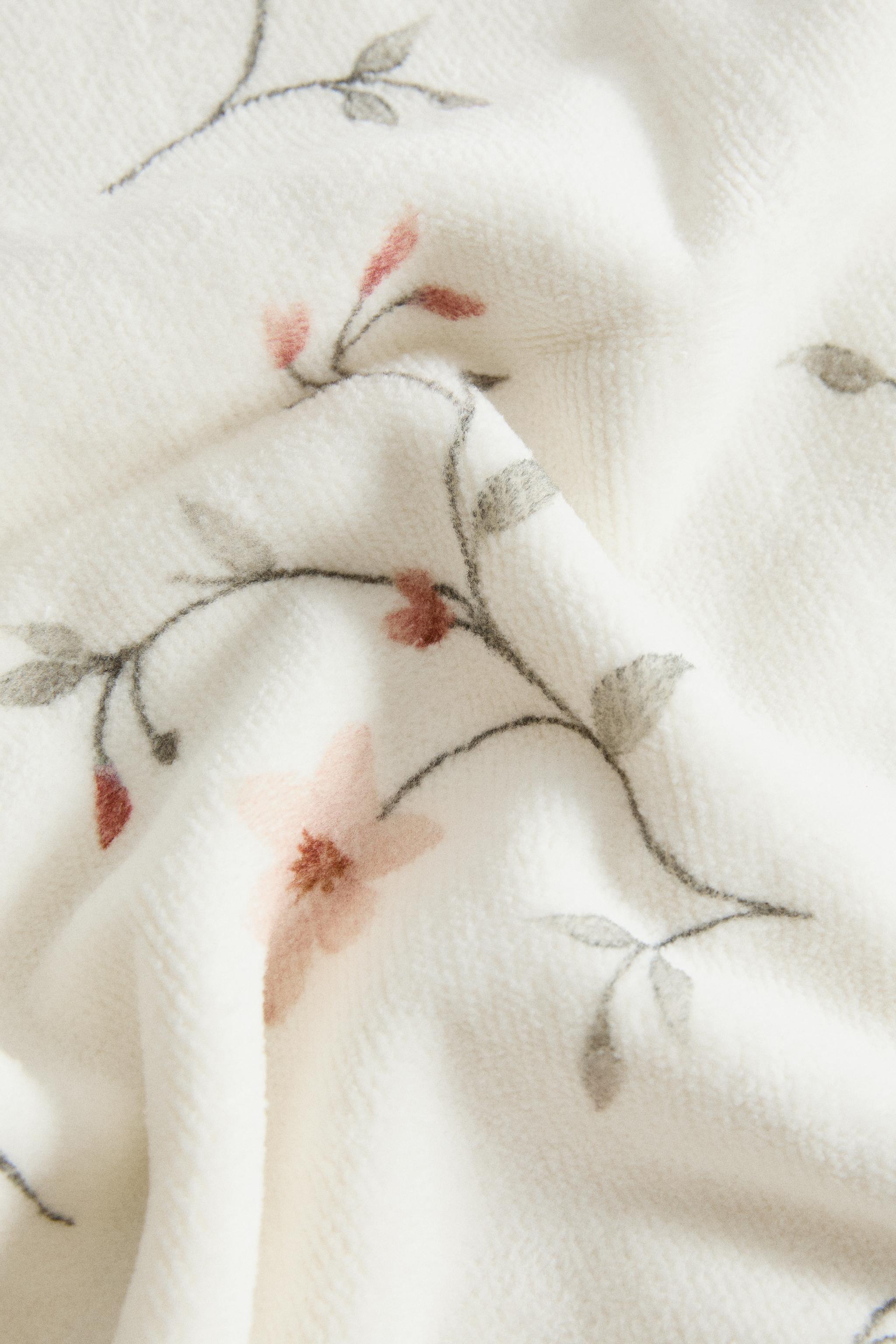 FLORAL COTTON BATH TOWEL