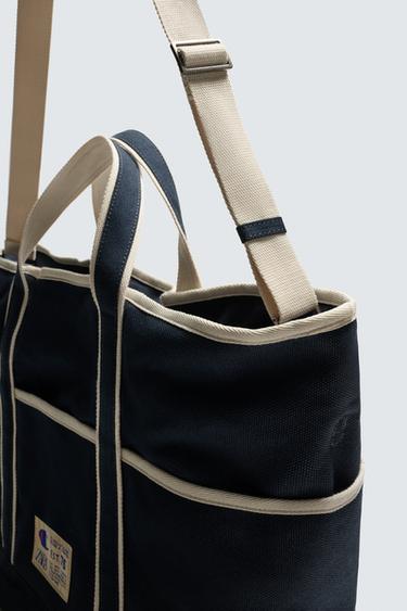 SAC SHOPPER EN TISSU CHAMPION ® X ZARA - Bleu de Zara - Image 4