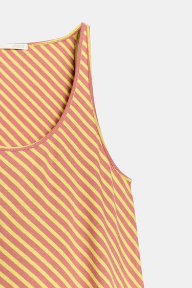 ROBE LONGUE RAYURES - Imprimée de Zara - Image 7