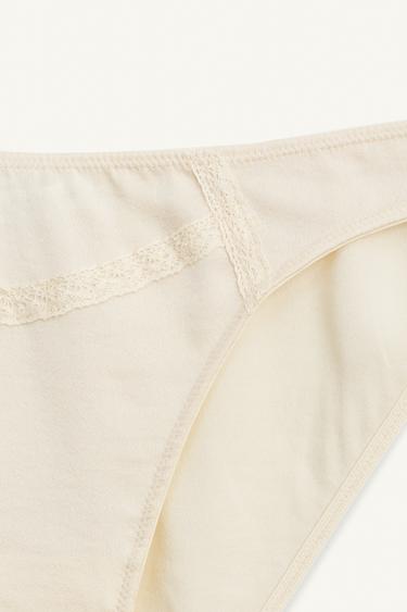 LIMITED EDITION ROMANTIC BRIEFS - Oyster-white by Zara - Image 2