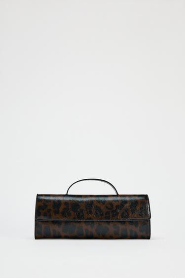 DETAIL CLUTCH BAG - Leopard by Zara
