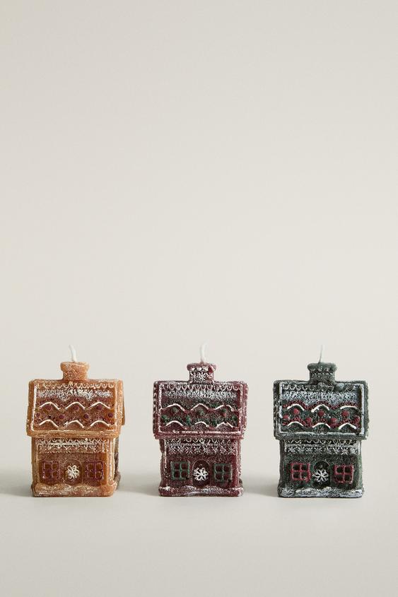 Zara HOUSE SCENTED CANDLES PACK (PACK OF 3) - Red - Image 0