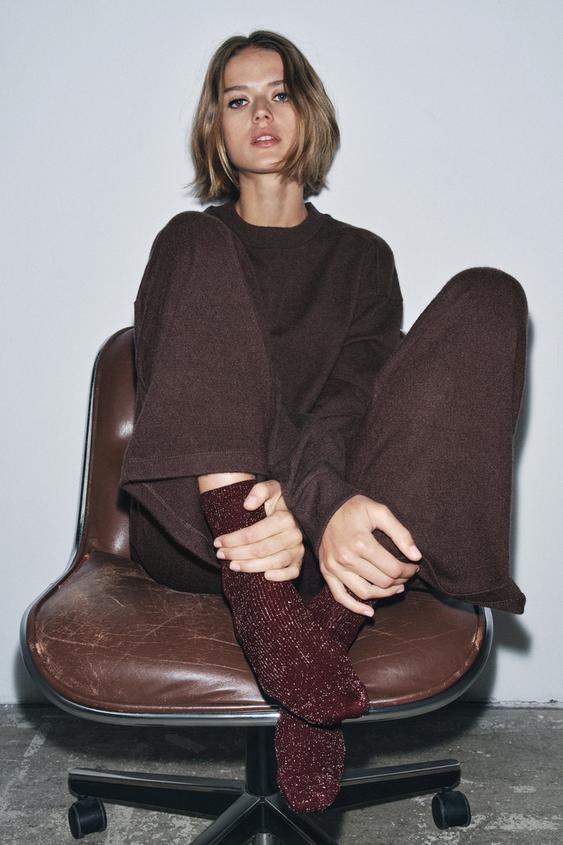 POLYAMIDE SOCKS WITH METALLIC THREAD