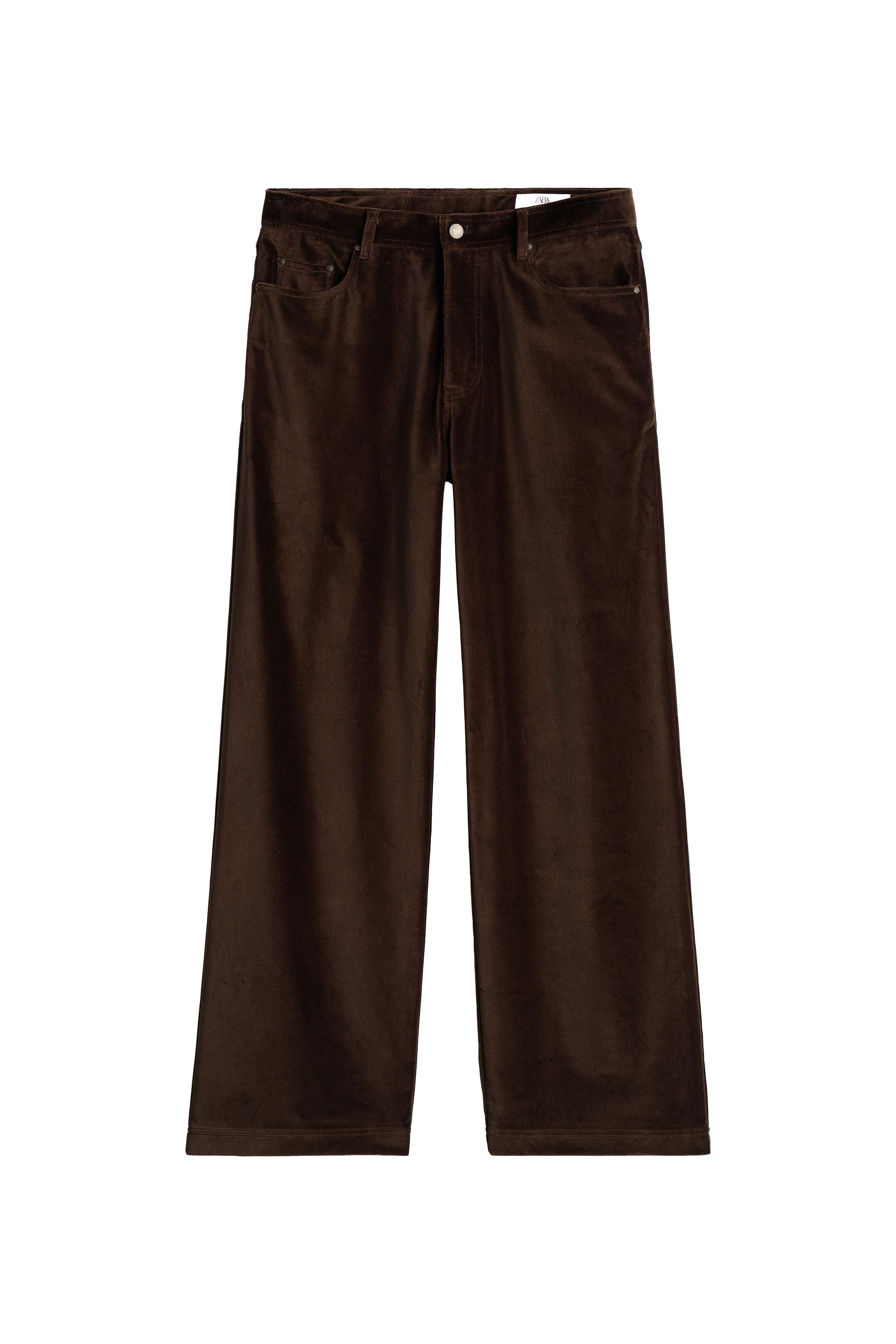 PANTALON COUPE DROITE DÉCONTRACTÉE VELOURS