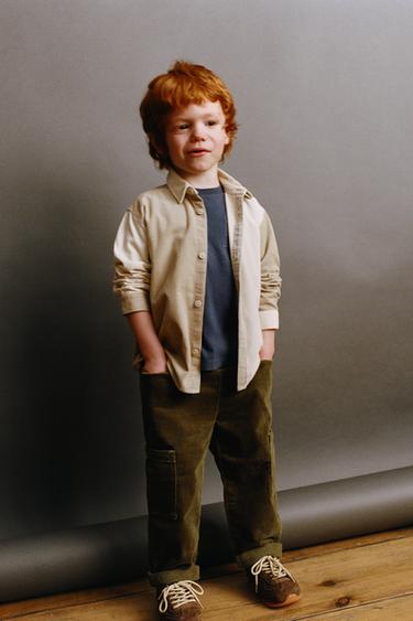 CAMISA DE SARJA - Cru / Bege da Zara