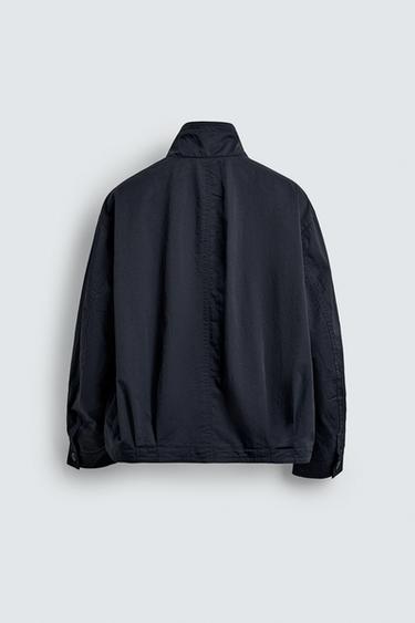 TECHNICAL JACKET WITH CONTRAST LINING - Navy blue by Zara - Image 7