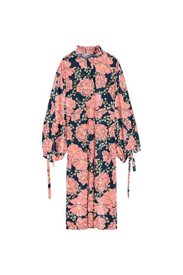 PRINTED VELVET DRESS