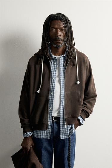 AARON LEVINE X ZARA RELAXED FIT HOODIE - Brown by Zara