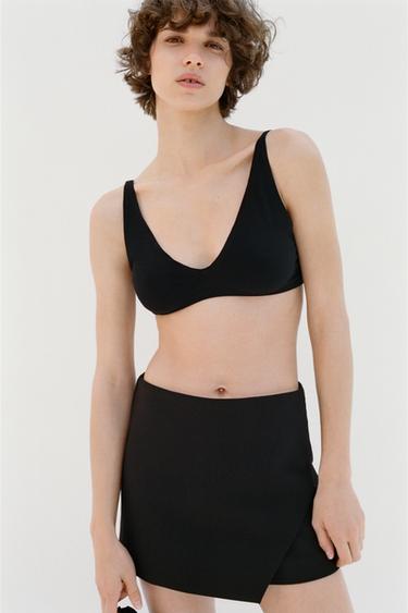 ASYMMETRIC SKORT - Black by Zara