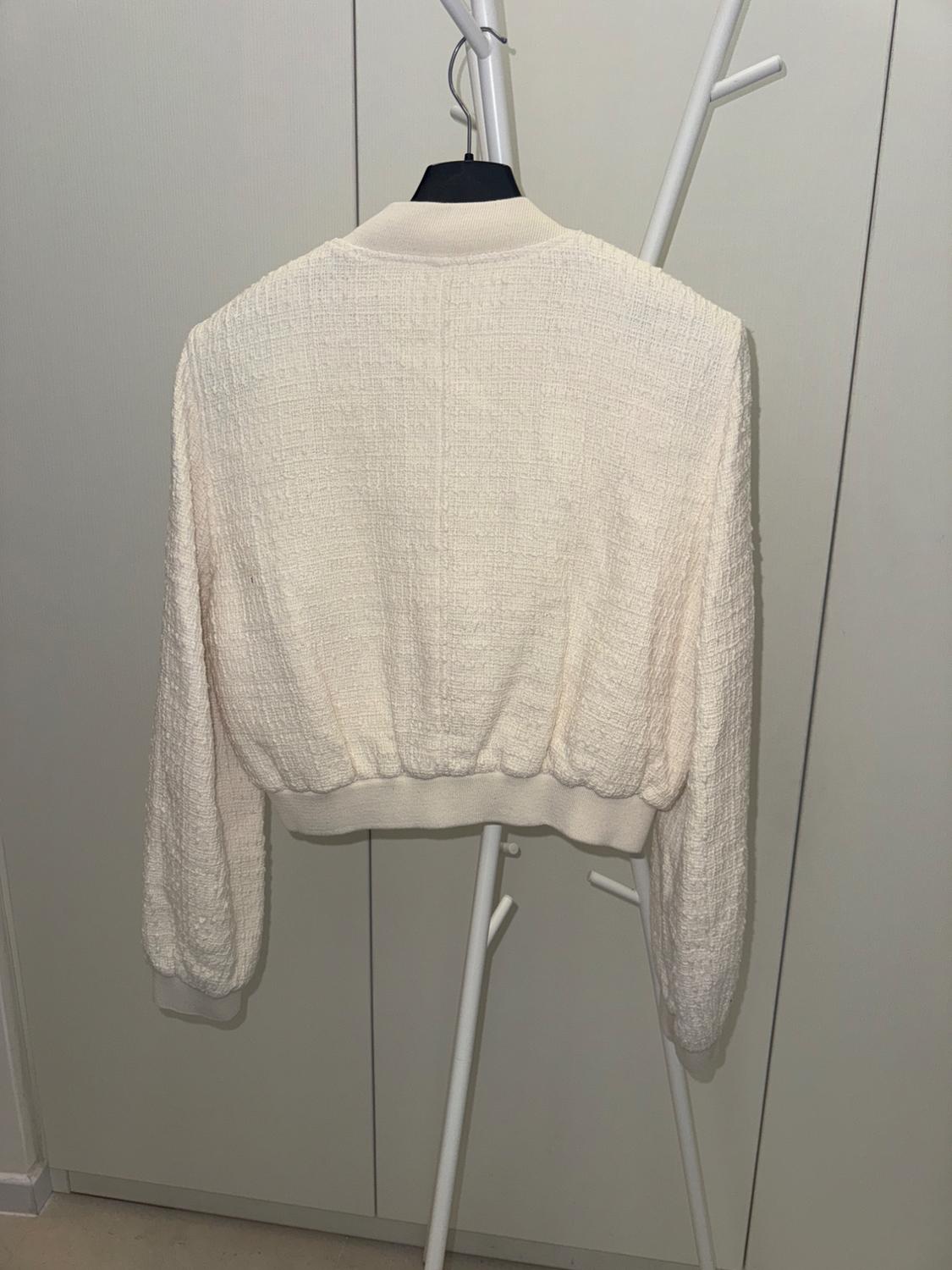 CROPPED TEXTURED BOMBER JACKET - Image 3