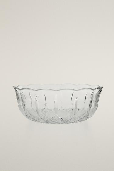 CARVED GLASS BOWL - Transparent by Zara - Image 0