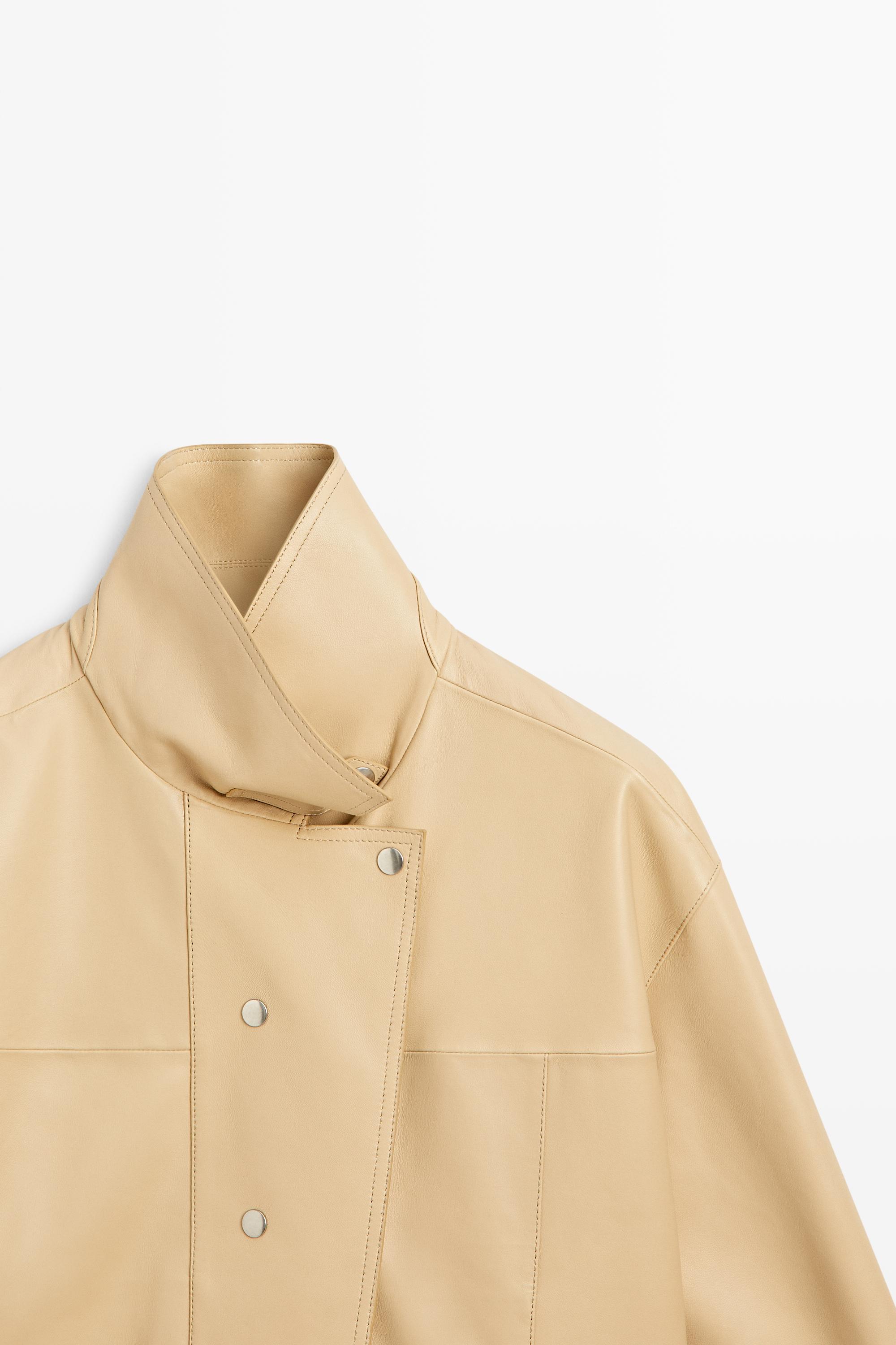 Nappa leather shirt