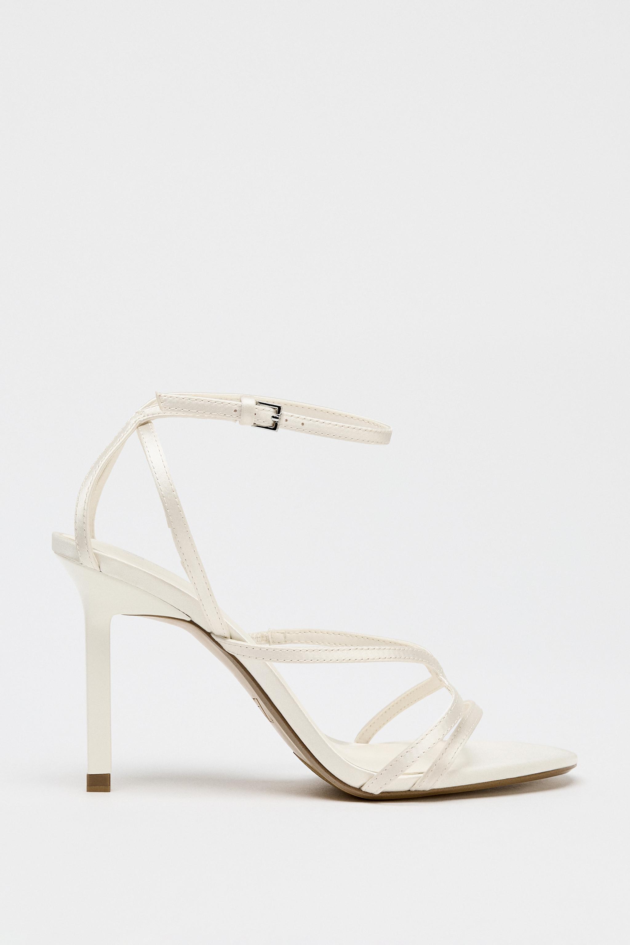 STRAPPY HEELED SANDALS LIMITED EDITION - Ecru | ZARA United