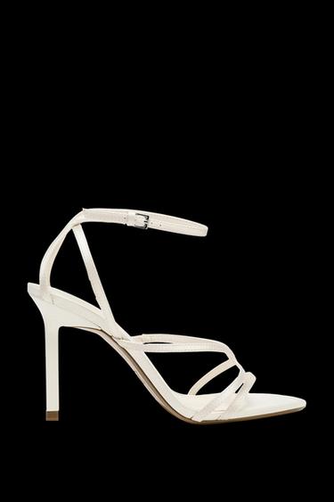 LIMITED EDITION STRAPPY HIGH-HEEL SANDALS - Ecru by Zara - Image 0