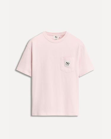 Zara 50TH ANNIVERSARY POCKET PATCH T-SHIRT - Pale pink