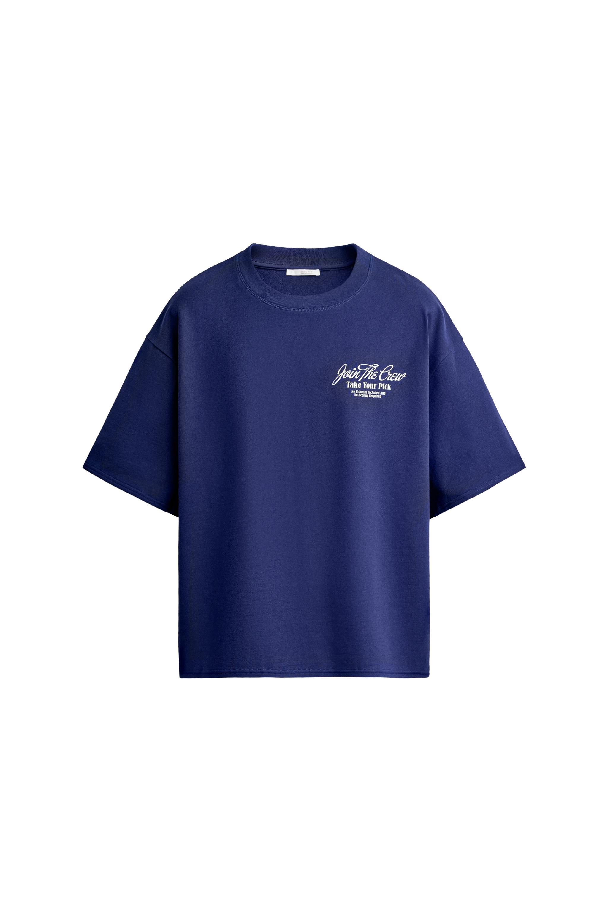 RELAXED FIT CONTRAST GRAPHIC SWEATSHIRT - navy | ZARA United States