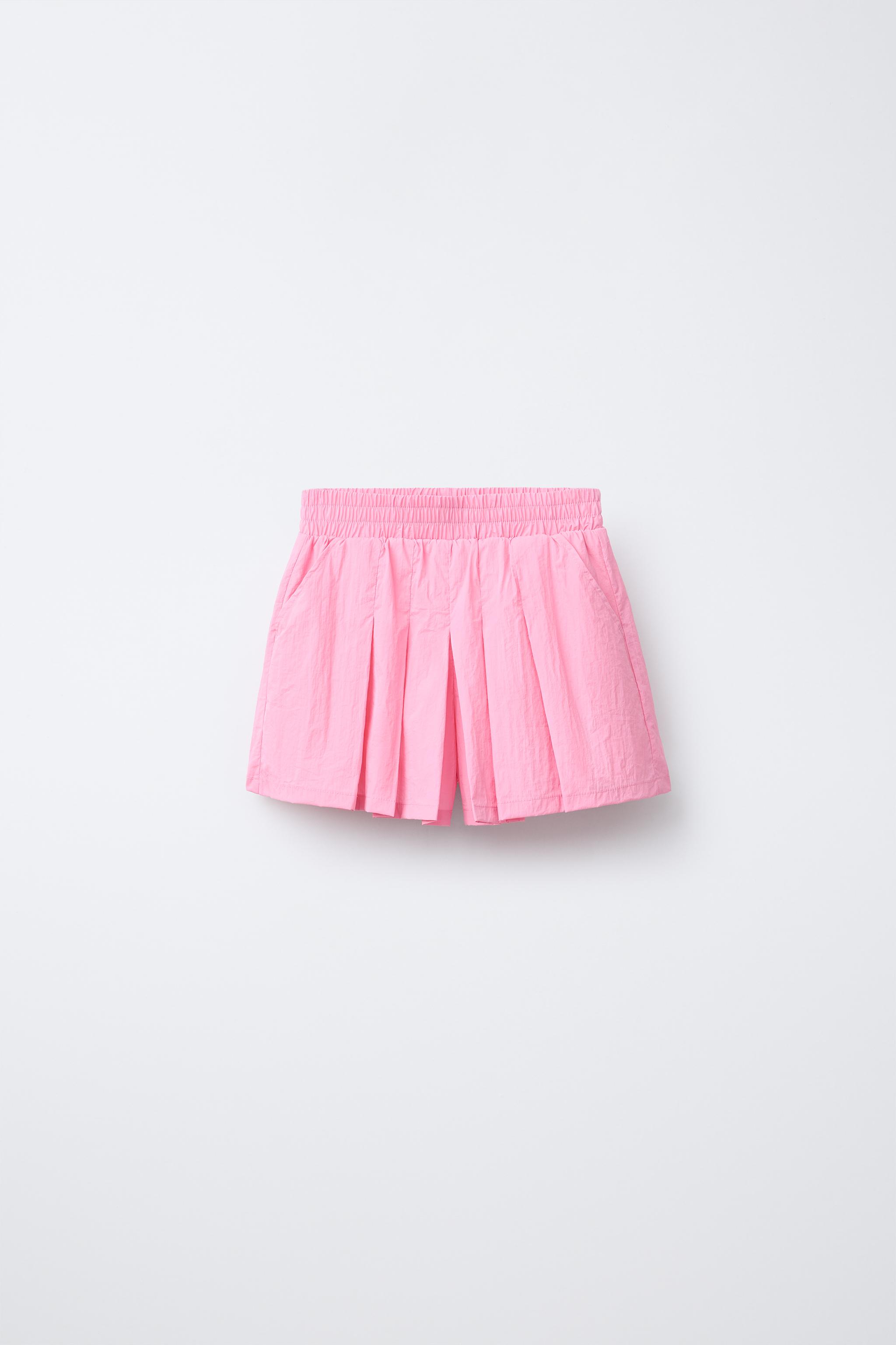 プリーツテクニカルバミューダパンツ - ピンク | ZARA Japan / 日本